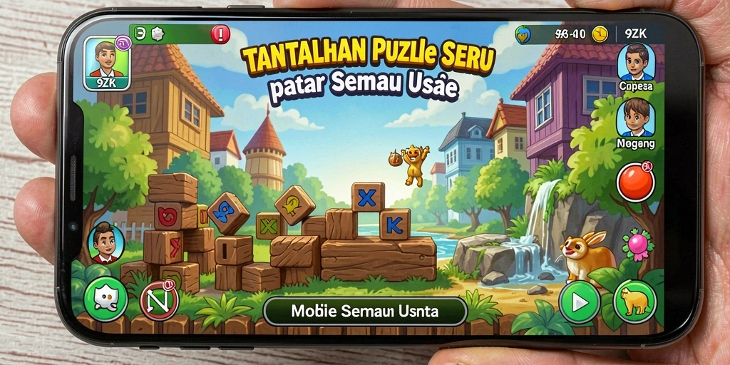 Gambaran gameplay menarik dari 9ZK dengan teka-teki yang memikat.