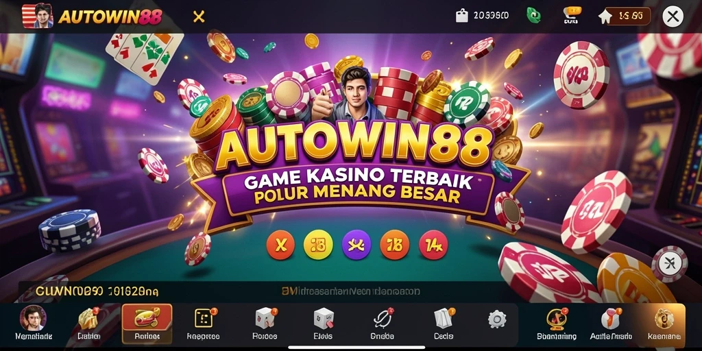Tampilan layar utama AUTOWIN88 dengan berbagai permainan Kasino yang menarik.