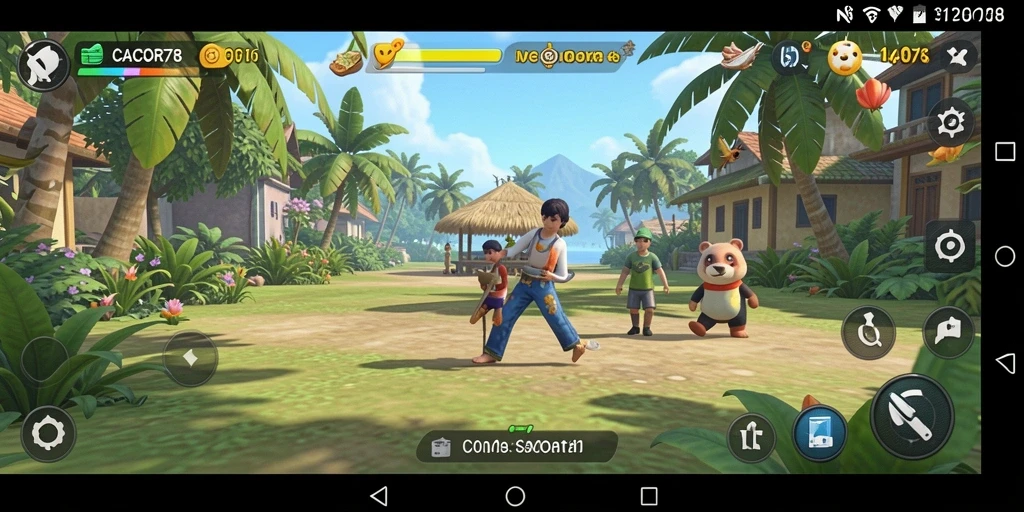 Screenshot utama CACOR78 menampilkan gameplay yang penuh warna dan seru.