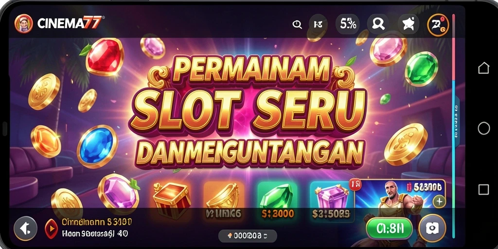 Tampilan menarik dari <strong>CINEMA77</strong> dengan berbagai fitur slot.