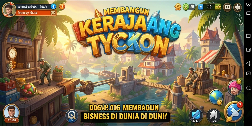 Screenshot gameplay D06 menampilkan strategi dan pengelolaan bisnis yang menarik.