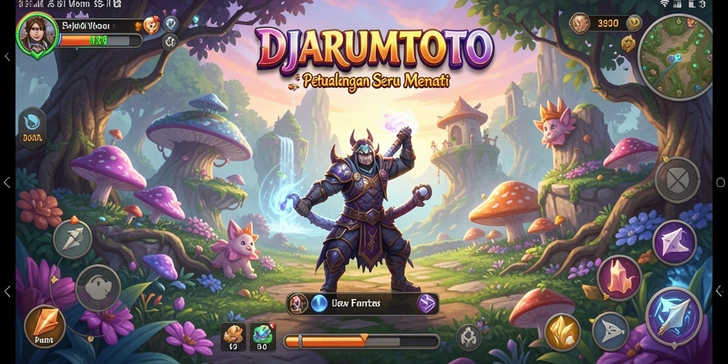 Screenshot gameplay DJARUMTOTO menampilkan aksi petualangan yang mendebarkan.