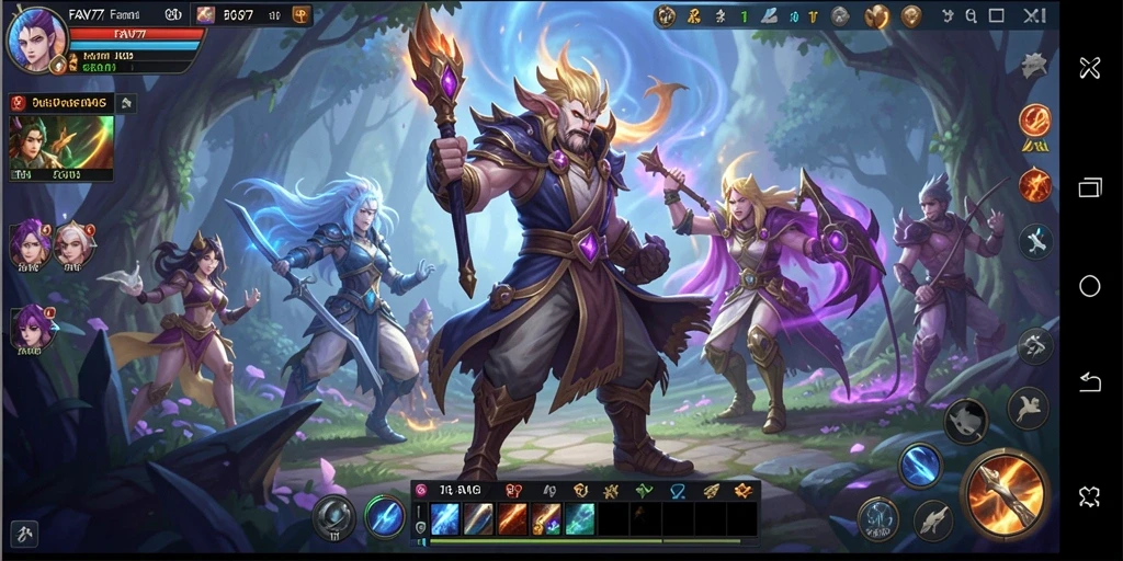 Tampilan gameplay yang memukau dari permainan MMORPG FAV77.