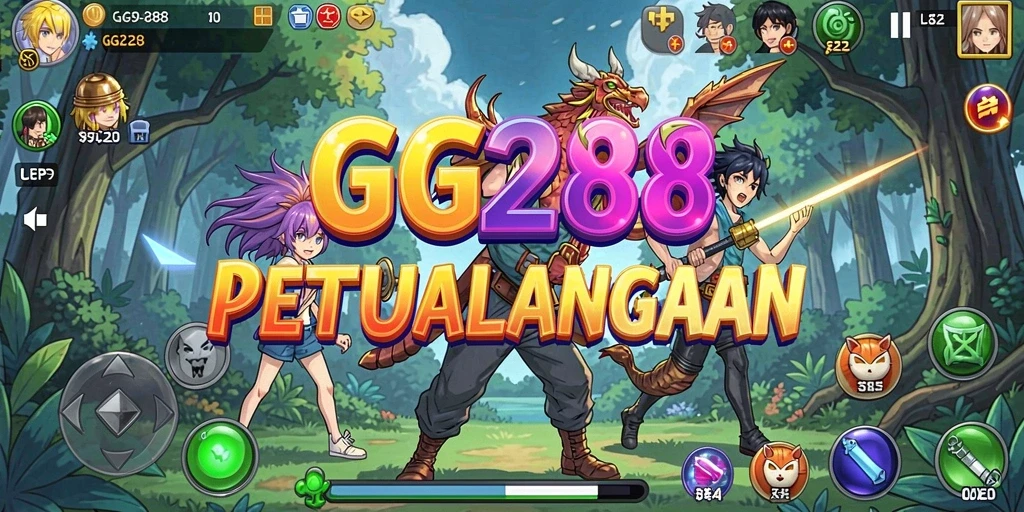 Tampilan gameplay GG288 dengan aksi karakter Anime yang menegangkan.