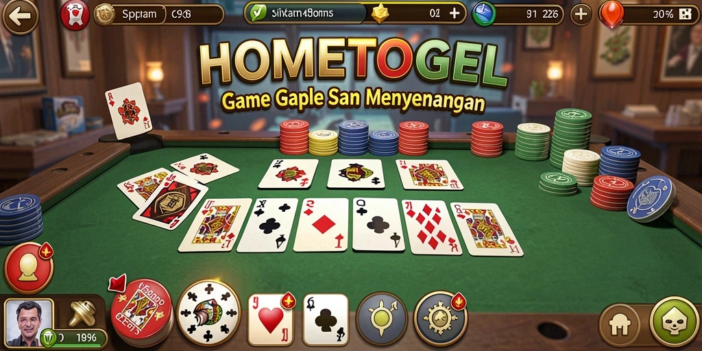 Tampilan gameplay HOMETOGEL yang seru dan interaktif.