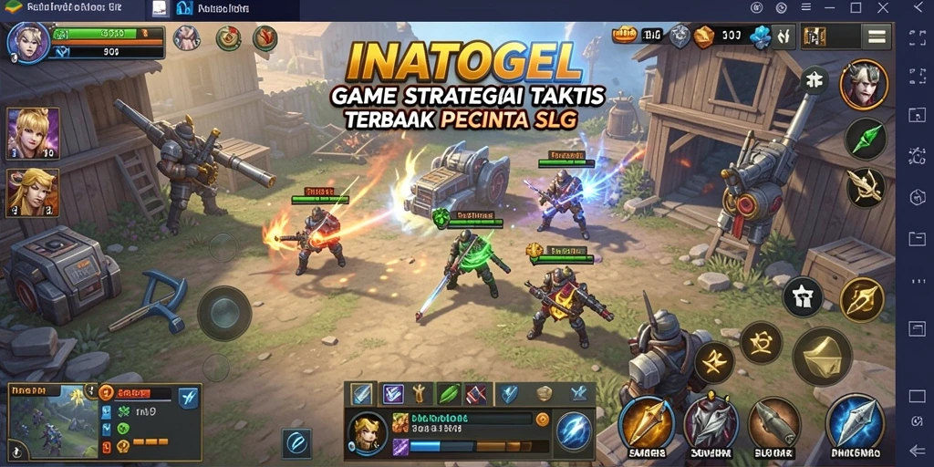 Tangkapan layar gameplay INATOGEL yang menampilkan aksi strategi mendebarkan.