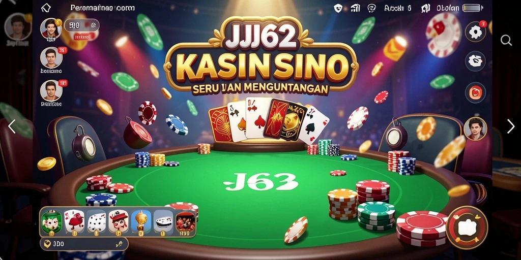Tampilan menarik dari gameplay Kasino dalam JJ62.