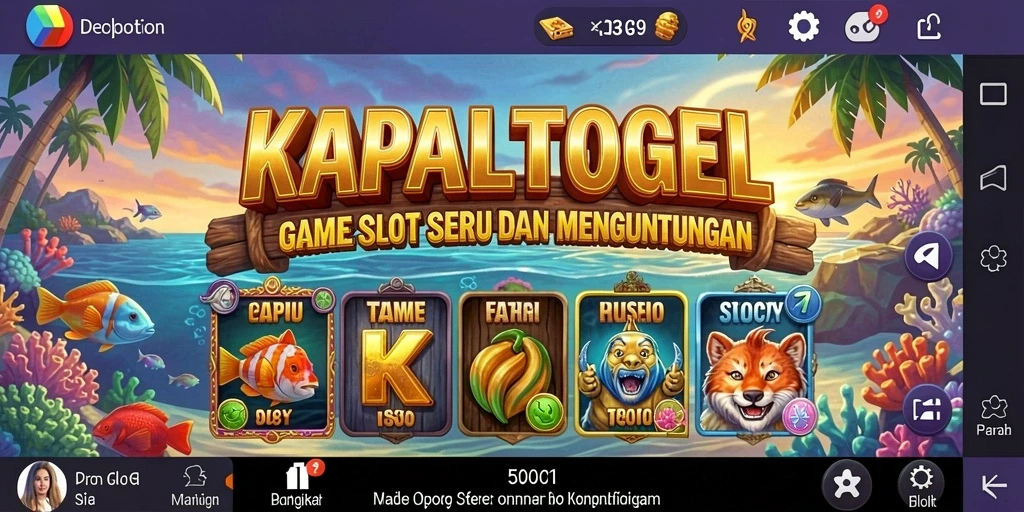Tampilan menawan dari gameplay KAPALTOGEL dalam aksi slot.