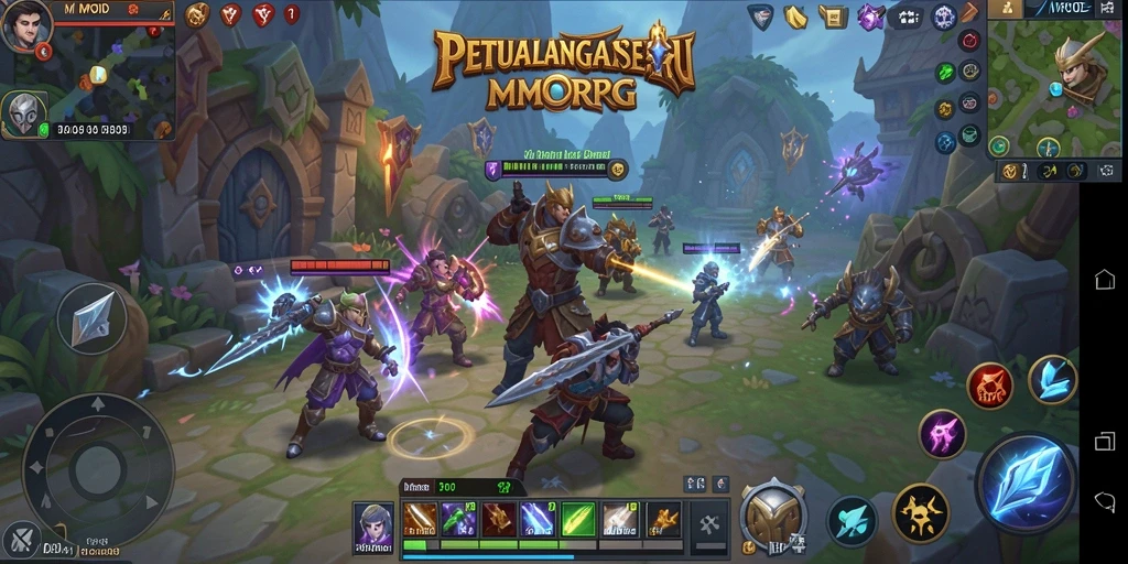 Tampilan gameplay menarik dari MPOID dalam petualangan MMORPG.