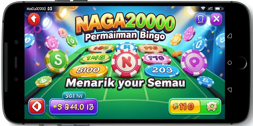 Tampilan gameplay menarik dari NAGA2000 yang penuh warna.