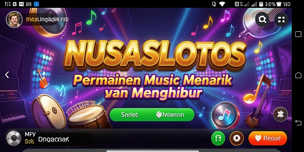 Tampilan screenshot NUSASLOTS menampilkan irama permainan slot yang mengasyikkan.
