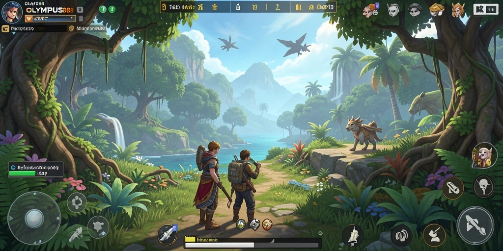 Gameplay OLYMPUS88 menampilkan dunia terbuka yang luas dan penuh petualangan.