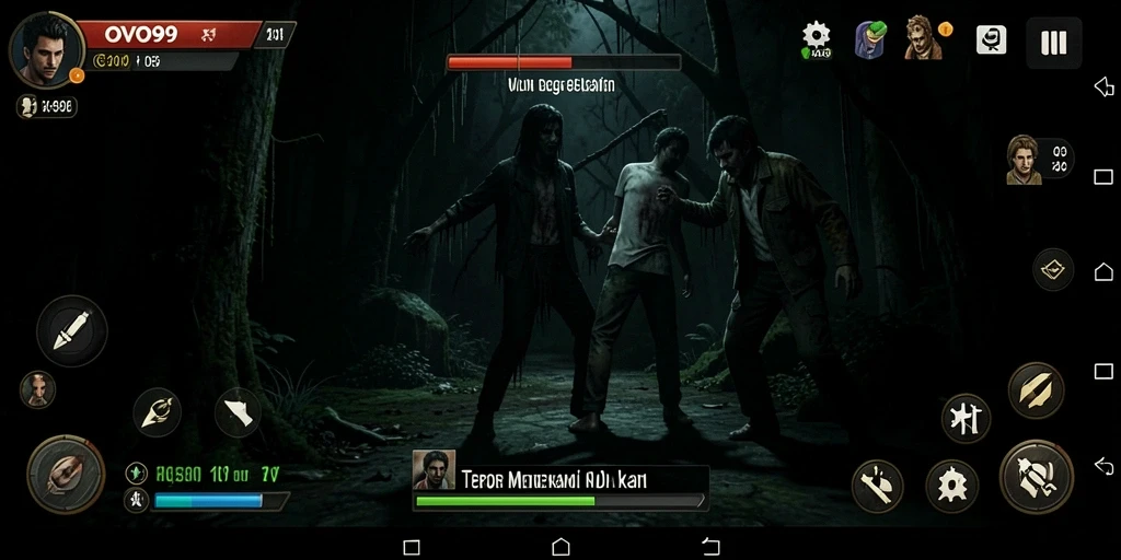 Tampilan seram dari gameplay OVO99 yang menguji nyali.