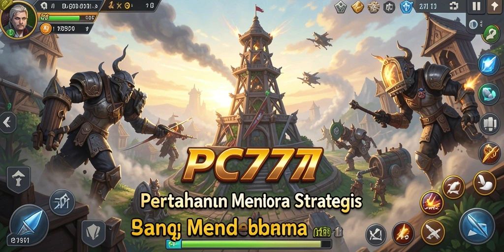 Gameplay menara pertahanan yang menegangkan dan penuh strategi.
