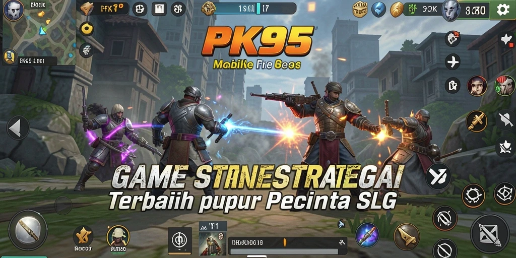 Tangkapan layar gameplay PK95 yang menampilkan pertempuran strategi.