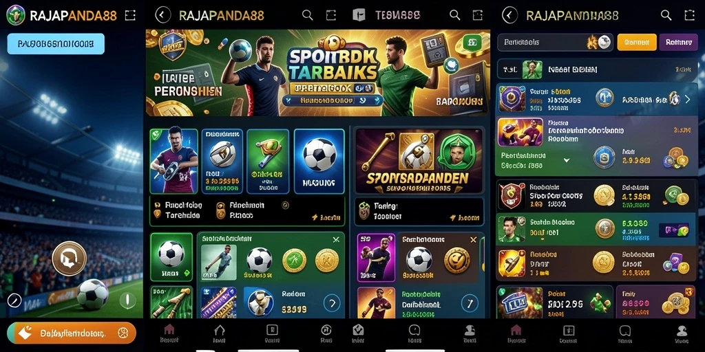 Screenshot utama RAJAPANDA88 menampilkan antarmuka taruhan yang menarik.