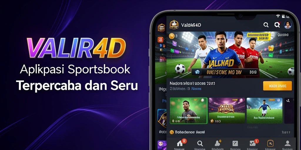 Screenshot VALIR4D menampilkan antarmuka taruhan olahraga yang menarik.